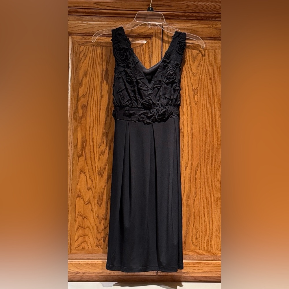 Enfocus Studio Black Strapless Dress